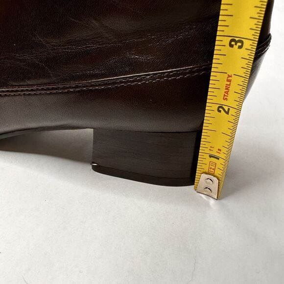 Ros Hammerson Womens Boots 7N Ankle Height Brown Leather Zip Butter Soft Booties - Picture 14 of 15